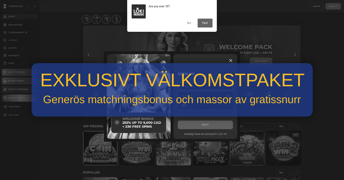 Loki Casino för svenska spelare